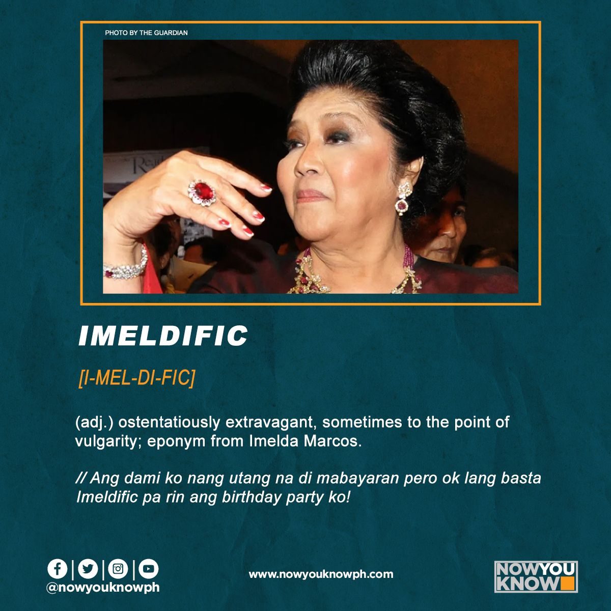 ML@50: Word of the Day — “Imeldific”